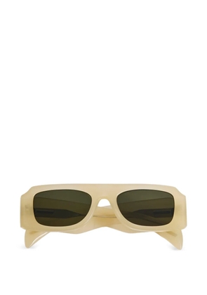 Jil Sander Edition 4 rectangle-frame sunglasses - Neutrals