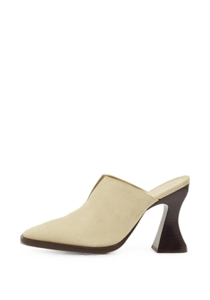 Bottega Veneta Pre-Owned Cha Cha sculpted-heel mules - Neutrals