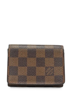 Louis Vuitton Pre-Owned 2004 Business Damier Ebène card holder - Brown