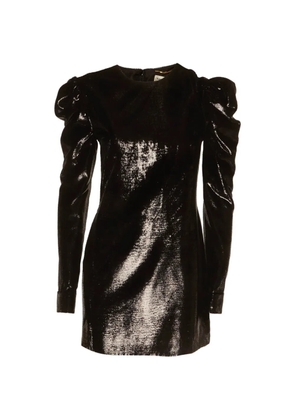 Saint Laurent Pre-Owned puff-sleeve mini dress - Black