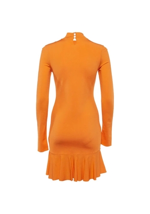 Roberto Cavalli Vintage cut-out ruffled dress - Orange
