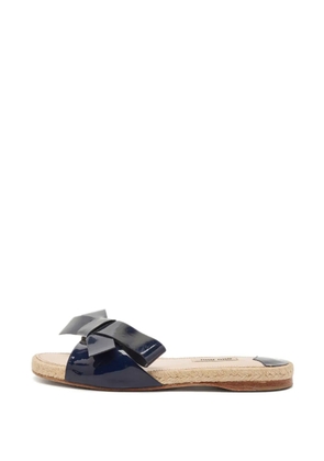 Miu Miu Pre-Owned bow-detail espadrilles - Blue
