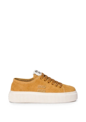 Miu Miu suede sneakers - Neutrals