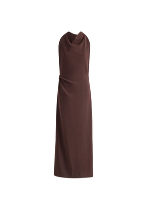 Proenza Schouler Selena dress in matte double crepe - Brown