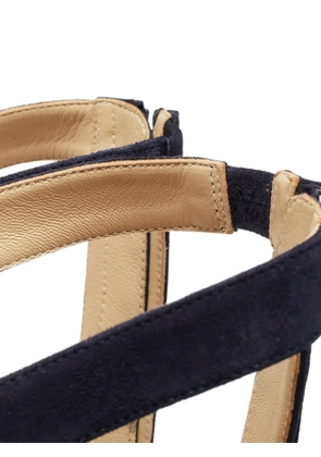 Carolina Herrera Vintage suede gladiator sandals - Blue