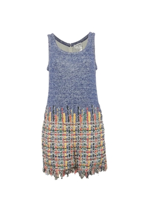 CHANEL Pre-Owned sleeveless blue playsuit