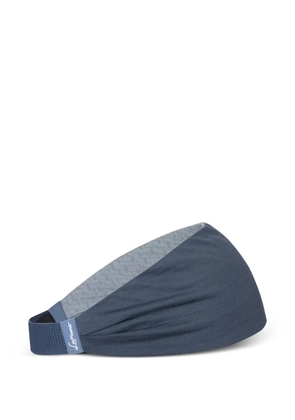 LAMUNT reversible monogram headband - Blue