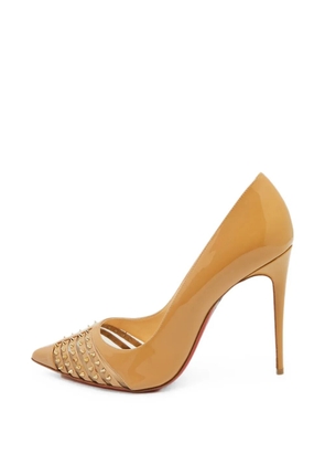 Christian Louboutin Pre-Owned Bareta studded pumps - Neutrals
