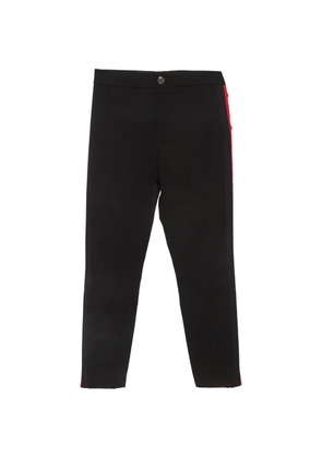 Gucci Pre-Owned side-stripe straight-leg trousers - Black