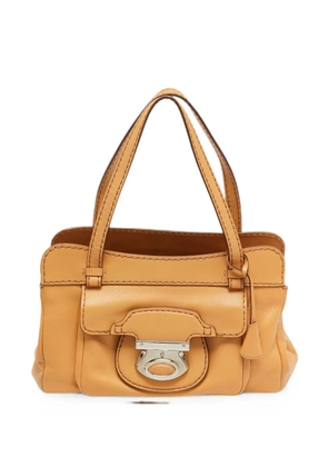Tod's Vintage Frame leather tote bag - Neutrals