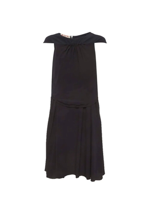 Marni Pre-Owned tiered crepe mini dress - Blue