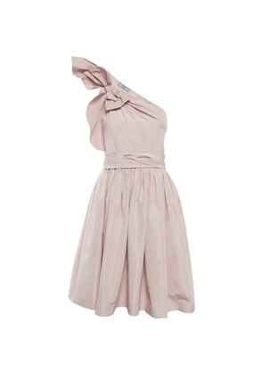 Prada Pre-Owned one-shoulder bow-detail mini dress - Pink