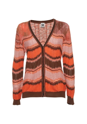 Missoni Pre-Owned zigzag-pattern cardigan - Brown