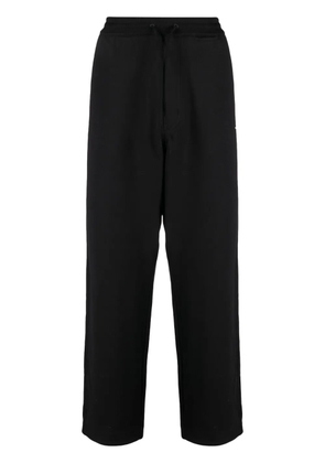 Y-3 logo-patch drawstring track pants - Black