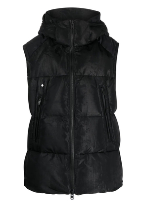 Y-3 graphic-print padded gilet - Black