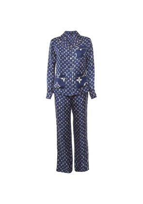 Louis Vuitton Pre-Owned Monogram silk pajamas - Blue