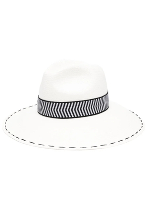 Borsalino Sophia Panama wide-brim fedora - White