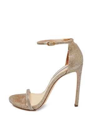 Stuart Weitzman Nudist ankle-strap heeled sandals - Gold