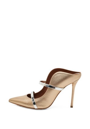 Malone Souliers Maureen pointed-toe heeled mules - Gold