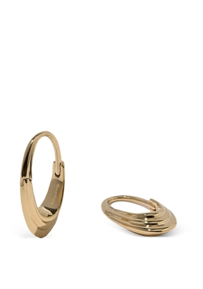 Otiumberg Roscida ridged hoop earrings - Gold