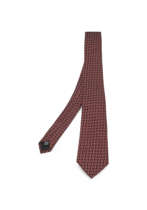 Lanvin Pre-Owned jacquard-pattern silk tie - Red