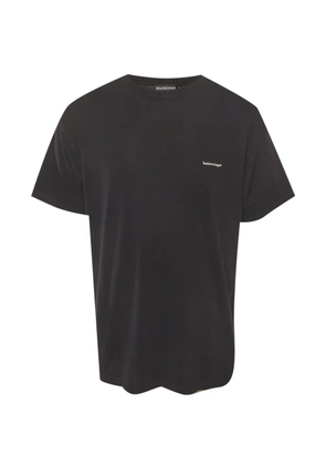 Balenciaga Pre-Owned logo-print oversized T-shirt - Black