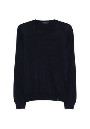 Fay crew-neck virgin-wool sweater - Blue