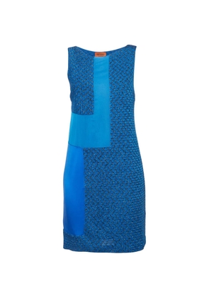 Missoni Pre-Owned lurex-knit sleeveless mini dress - Blue