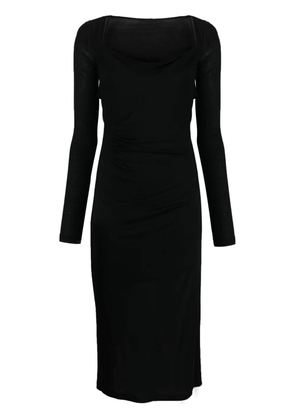 Helmut Lang Scala open-back midi-dress - Black