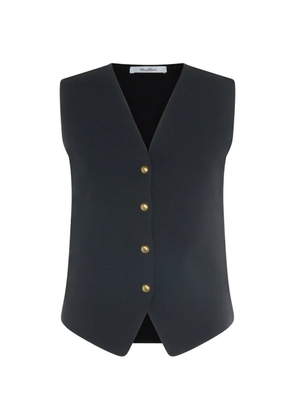 Max Mara V-neck button-up gilet - Blue