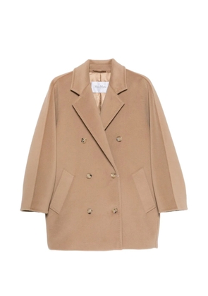 Max Mara Rebus double-breasted notched-lapels coat - Neutrals