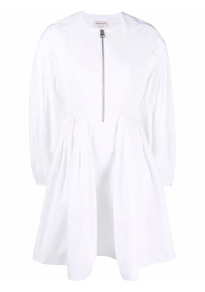 Alexander McQueen cocoon-sleeve mini dress - White