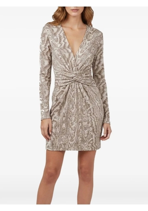 Missoni Pre-Owned twisted jacquard mini dress - Neutrals