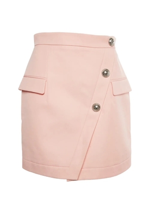 Balmain Pre-Owned asymmetric wrap mini skirt - Pink