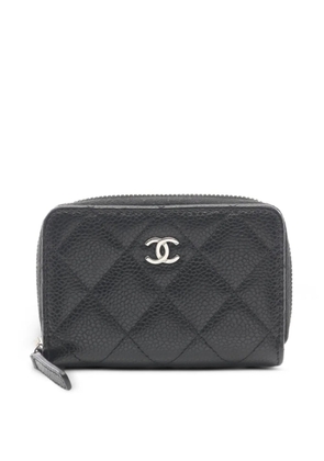 CHANEL Pre-Owned matelassé Caviar leather coin purse - Black