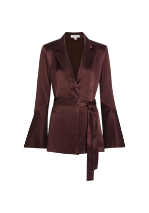 Shona Joy Lune flared-sleeve blazer - Brown