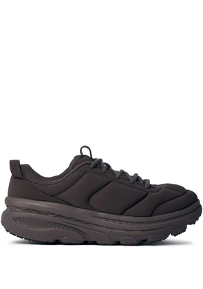 HOKA Bondi padded lace-up sneakers - Brown