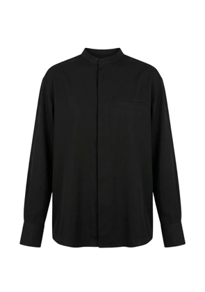 ENTIRE STUDIOS Mao dart-detail shirt - Black