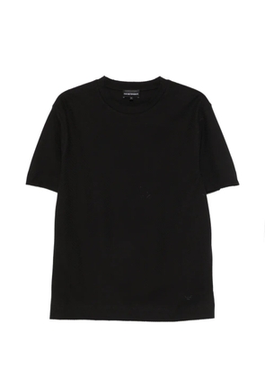 Emporio Armani chevron-pattern T-shirt - Black