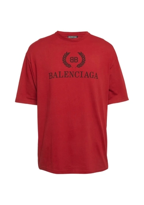 Balenciaga Pre-Owned logo-print T-shirt - Red