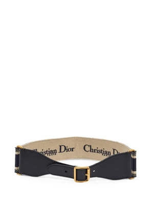 Christian Dior Pre-Owned 2020 embroidered canvas belt - Blue