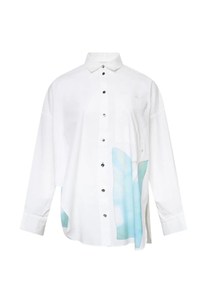 Enföld leaf-motif shirt - White