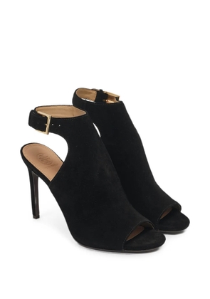 Tory Burch Brittania suede heeled sandals - Black
