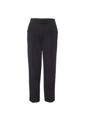 Victoria Beckham crystal-embellished straight-leg trousers - Blue