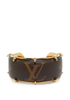 Louis Vuitton Pre-Owned Monogram canvas cuff bracelet - Gold