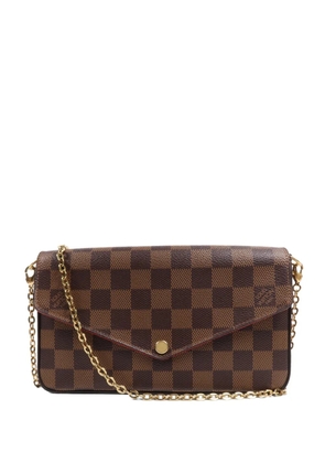 Louis Vuitton Pre-Owned Pochette Felicie Damier Ebene shoulder bag - Brown