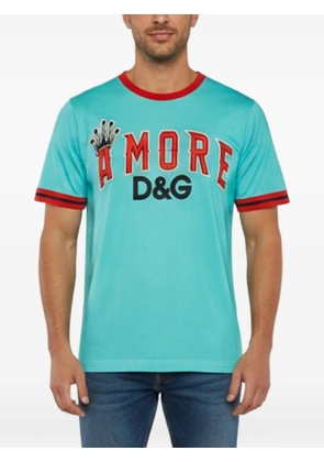 Dolce & Gabbana Pre-Owned graphic-print T-shirt - Blue