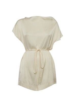 BONDI BORN Ardea split-shoulder top - Neutrals