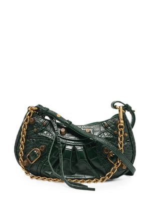 Balenciaga Pre-Owned mini Le Cagole croc-embossed shoulder bag - Green