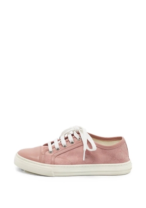 Gucci Pre-Owned lace-up sneakers - Pink